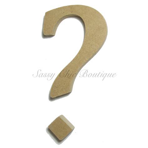 Unfinished Wooden Question Mark Lucida Calligraphy Font Lucida