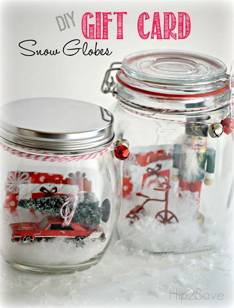 Here's a funny way to wrap a gift card or cash, frame it in glass with an insert that says, in an emergency break glass! image found via create my event. Fun way to give gift cards! Make a snow globe - maybe with a theme to fit the person or card ...