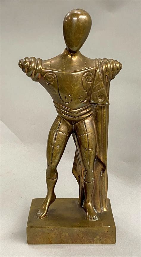 Giorgio De Chirico Bronze Figural Sculpture Il Travatore Etsyde
