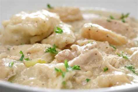It's a simple dough with only a. Easy Crockpot Chicken and Dumplings with Biscuits - Daily ...
