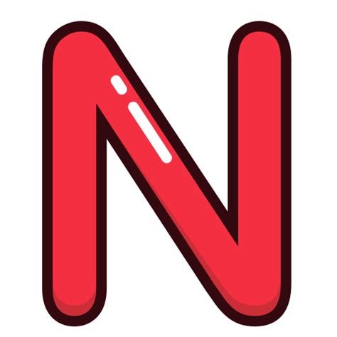 Alphabet Symbol Alphabet N Logo Gudang Gambar Vector Png