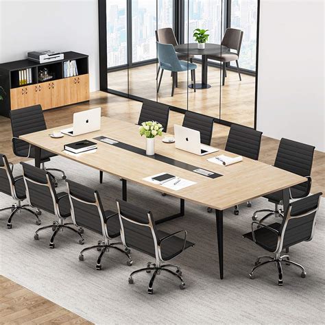 Tribesigns 8ft Conference Table 9448l X 4724w X 2952h Inches Boat