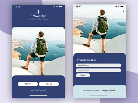 Dribbble Travelappsigninexplanationmockup By Ashraful Haque