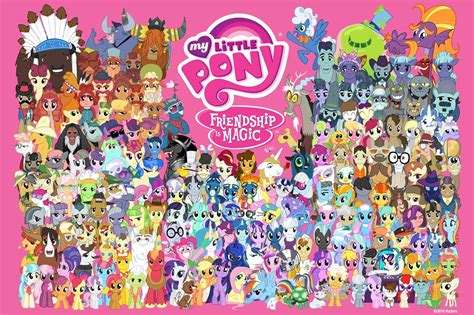 Image Mlp Facebook One Million Friends Poster My Little Pony