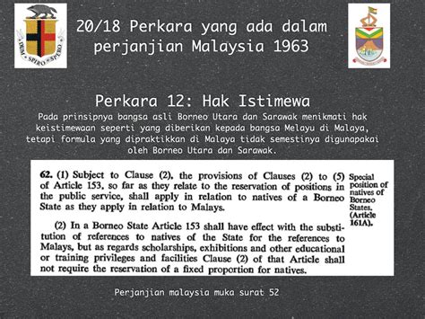 Perjanjian 20 perkara & 18 perkara sabah sarawak. 18/20 Perkara Sabah Sarawak ~ UNITED VARSITY STUDENTS OF ...