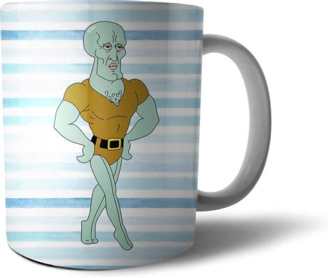 Handsome Squidward Spongebob Meme 10 Oz Tea Coffee Mug Cup Mugdm01p 10