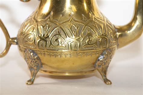 Vintage Moroccan Brass Tea Pot Kettle At 1stDibs Moroccan Tea Set