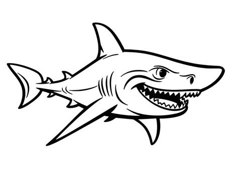 Exciting Mako Shark Coloring Activity Coloring Page