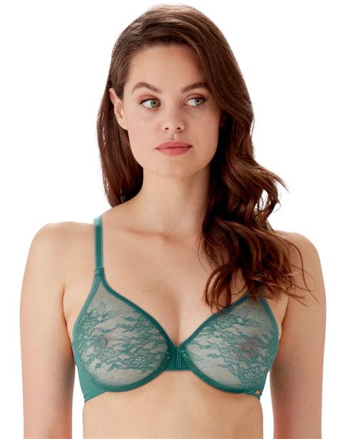 Gossard Glossies Lace Sheer Bra Underwired Non Padded Bras Womens