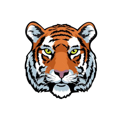 Tiger Mascot Clipart Transparent Png Hd Colorful Tiger Head Mascot
