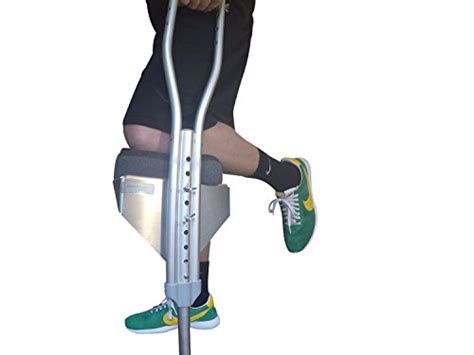 Freedom Crutch Padded Knee Rest Attaches To Standard Crutches For