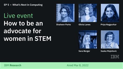 How To Be An Advocate For Women In Stem Youtube