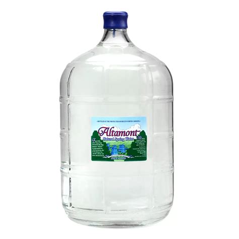 Altamont Natural Mountain Spring Water 5 Gallon Glass Bottle Mountain