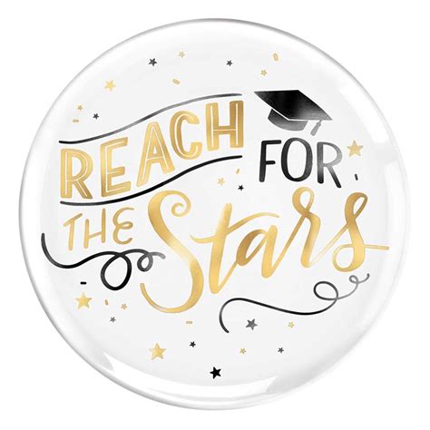 14 X 14 In Reach For The Stars Graduation Plastic Serving Tray The