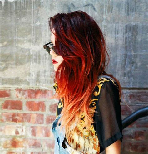 Red Ombre Hair Hair Color Dark Cool Hair Color Hair Colors Red