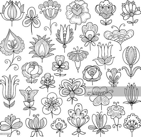 Vector Art Flowers Doodle Doodle Patterns Zentangle Patterns