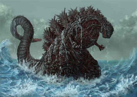 シン・ゴジラ シン・ゴジラ Ultra Tafのイラスト Godzilla Monstruos Giger