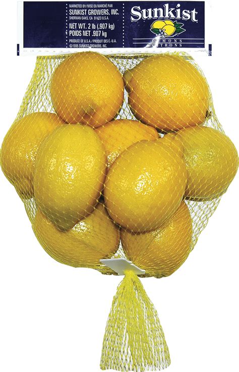 Fresh Lemons 2 Lb Bag