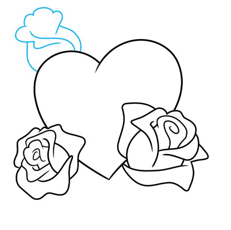 How To Draw A Rose And Heart Really Easy Drawing Tutorial