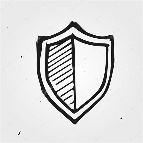 Shield Line Drawing At Getdrawings Free Download