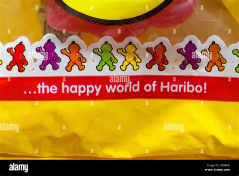 The Happy World Of Haribo Detail On Packet Of Haribo Jelly Babies