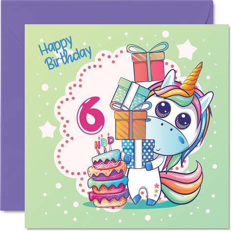 6th Birthday Card Template Printable Cards