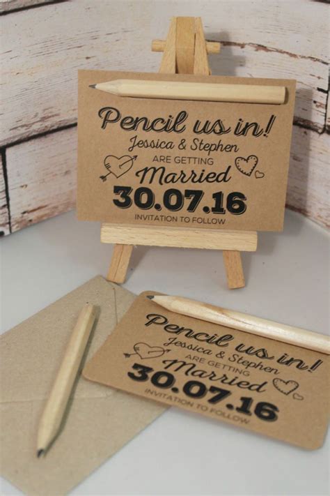 Diy save the date magnets. Details about From 15p each - PENCIL US IN - DIY - SAVE THE DATE Cards kraft brown/white/cream ...