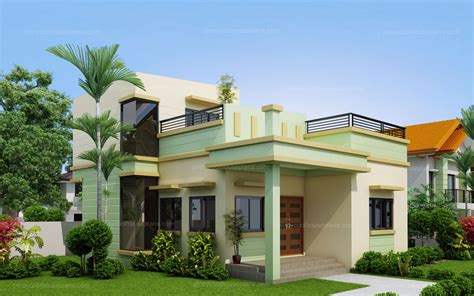 Simple yet very attractive looking at the front facade. Loraine - Modern Minimalist House Plan - Pinoy House Plans