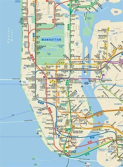 Brand New New York City Mta Large Nyc Subway Train Map Plus Free Bonus