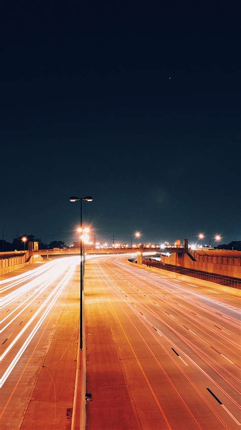 Mv59 Road Street City Night Car Lights Iphone Wallpaper Tumblr