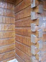Hand Hewn Log Siding Chinking Pictures