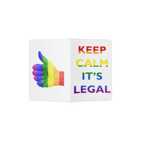 Keep Calm Its Legal Support Lgbt Passport Cover