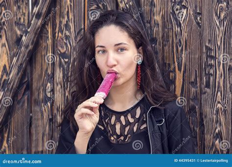 girl eating ice cream stock image image of natural people 44395431