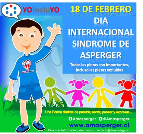 El síndrome de asperger es un conjunto de características mentales y conductuales que forma parte de. 18 de febrero - Día Internacional del Síndrome de Asperger ...