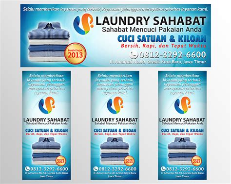 51 Desain Spanduk Laundry Cdr Images