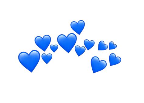 Heart Heartcrown Blue Emoji Sticker By Rappiefrappie
