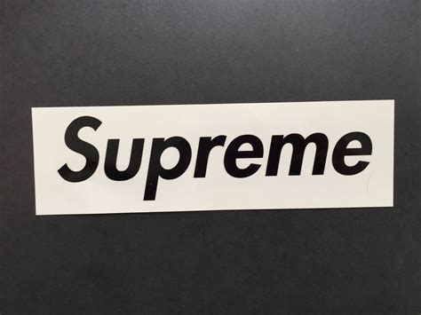 Supreme Logo Sticker Logos Decals Stickers