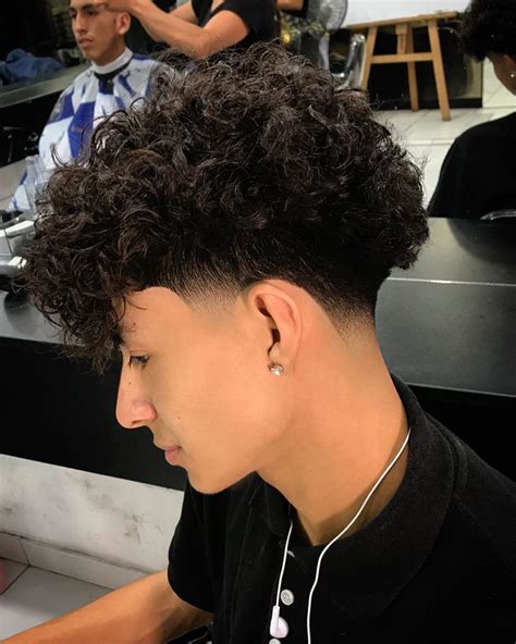 Stylish Mens Haircuts Todays Taper Fade Curly Hair Haircuts For