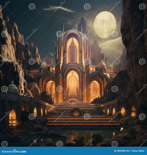 Otherworldly Architectural Wonder in the City of Paulos Stock Photo