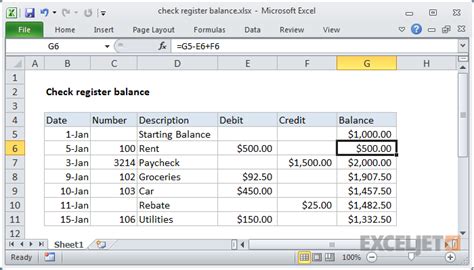 Fwc s how does the conversion works you. Excel formula: Check register balance | Exceljet