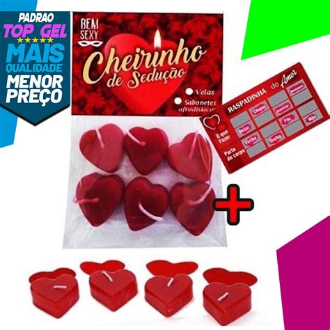 Kit 6 Velas Aromáticas Sexy Produtos Com Raspinha Sensual Jeito Sex Shop Adultos Shopee Brasil