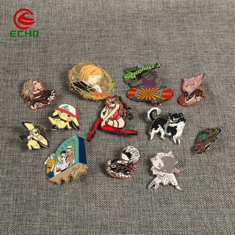 china manufacturer wholesale promotional t cute anime cartoon military metal badge custom