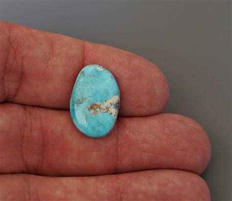 Natural Turquoise Oval Blue Cabochon From The Southwest Natural 9