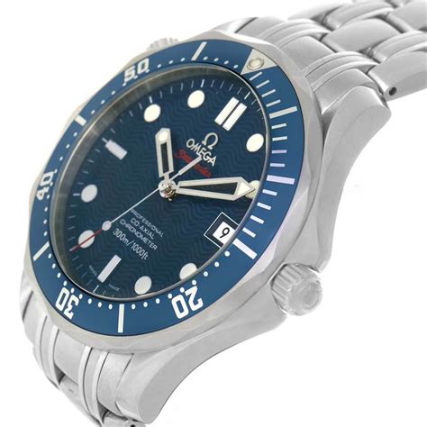 Omega Seamaster Bond 300m Diver Co Axial Blue Dial Watch 22208000