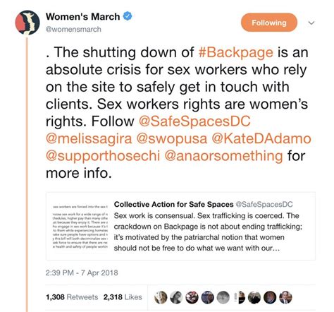 Backpage Pleads Guilty To Human Trafficking 5 Days After Womens March Endorsement