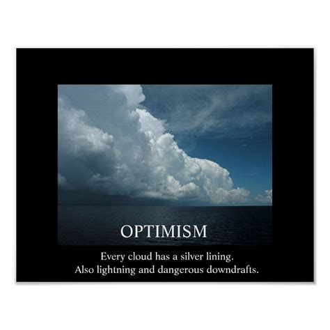 Optimism And Clouds De Motivational Poster In 2021