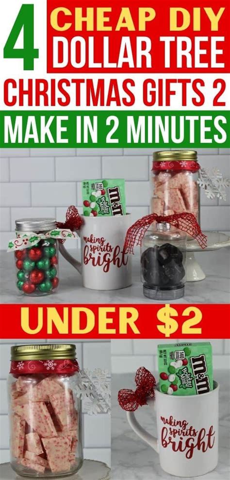 Here's our perennially popular list of 55 inexpensive christmas gifts for everyone on your list. 4 Easy DIY Dollar Tree Gifts For Christmas Under $2 ...