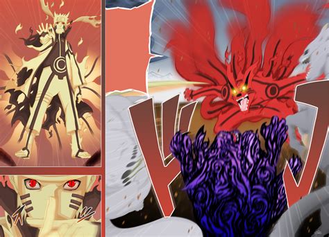 Bijuu Mode Vs 5 Tailed Beasts Naruto 571 Daily Anime Art