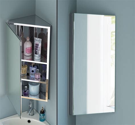 Bathroom Corner Cabinet Wall Mounted Cermin