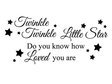 Muursticker Twinkle Twinkle Little Star